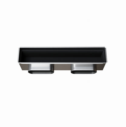 Plénum acier isolé extra-plat de 800x150