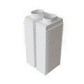 Plénum de soufflage en ABS de 300x150 mm