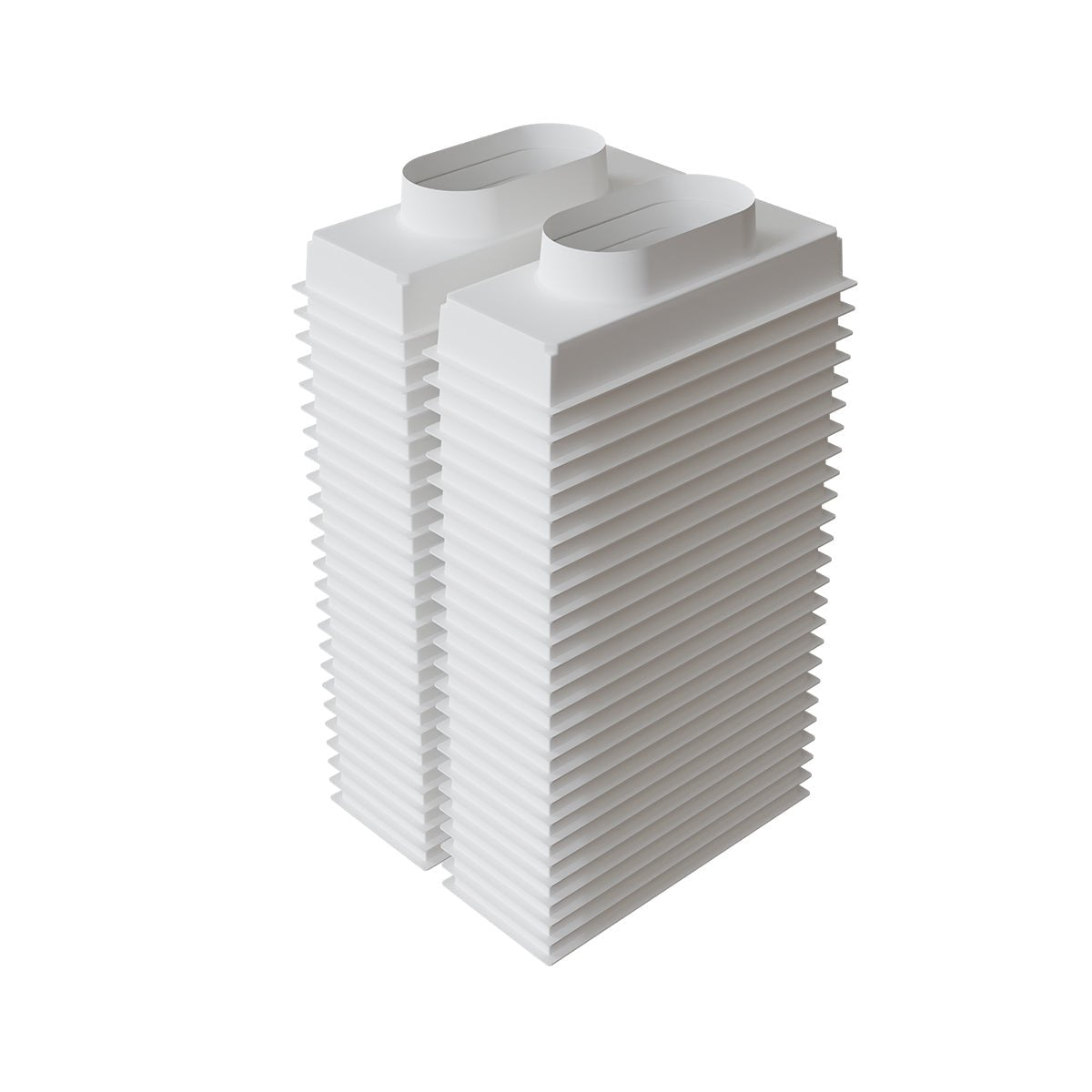 Plénum de soufflage en ABS de 400x150 mm