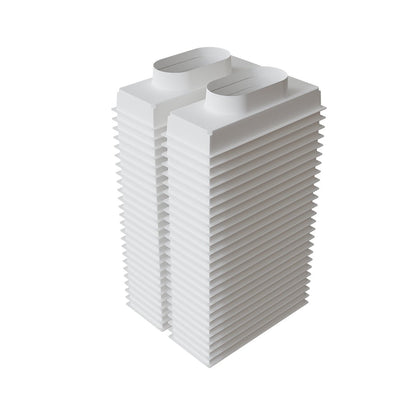 Plénum de soufflage en ABS de 400x150 mm