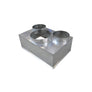 Plénum en acier galvanisé 600x400 mm - 3 piquages - #PLRACIAR600X400