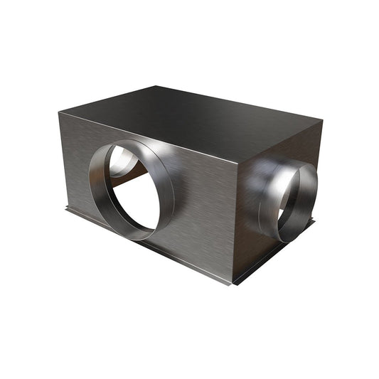 plénum en acier galvanisé avec grille de reprise 600x400 mm - 3 piquages - #PLRACI/LAT 600X400