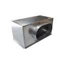 Plénum en acier isolé extra - plat pour grille 400x200 mm - #PLSACI400X200