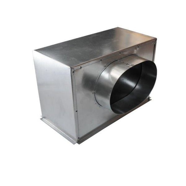 Plénum en acier isolé extra - plat pour grille de soufflage 300x150 mm - #PLSACI300X150