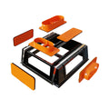 Plénum modulable de 500x400 mm avec 3 piquages et obturateurs - #PM500X400