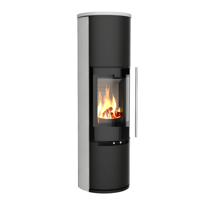 Poêle à bois Morvan Fusion'L 7 kW Pierre de taille - 526207