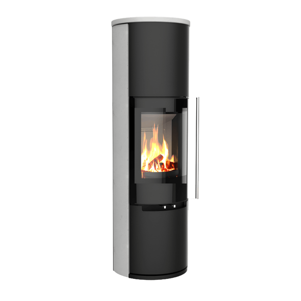Poêle à bois Morvan Fusion'L 7 kW Pierre de taille - 526207