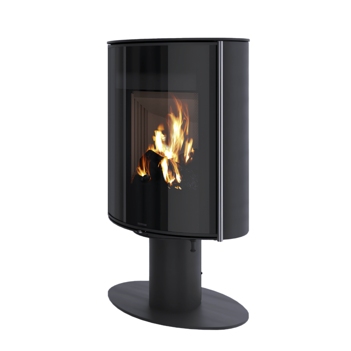 Poêle à bois Morvan Hemisph'R 6,3 kW Acier noir - 526260