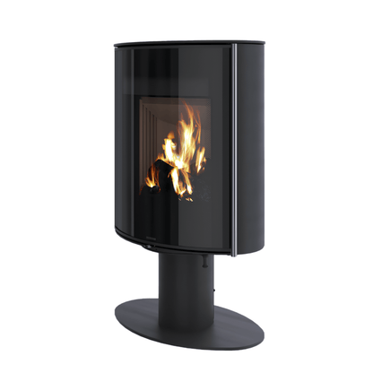 Poêle à bois Morvan Hemisph'R 6,3 kW Acier noir - 526260