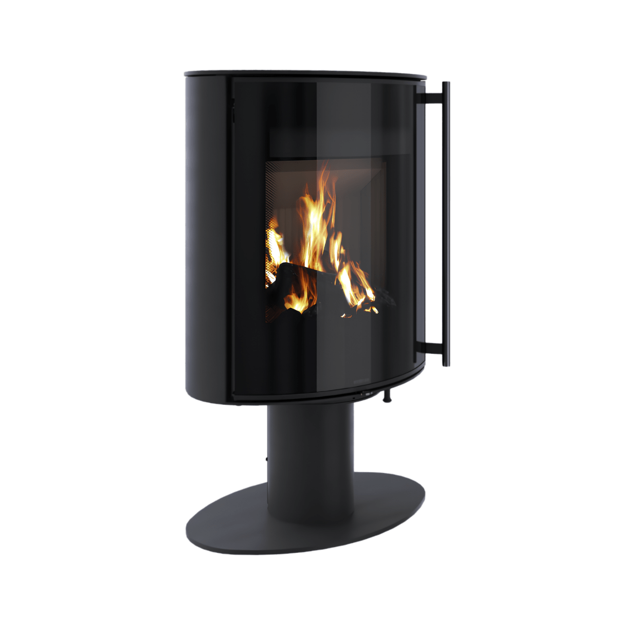 Poêle à bois Morvan Hemisph'R 6,3 kW Acier noir - 526260