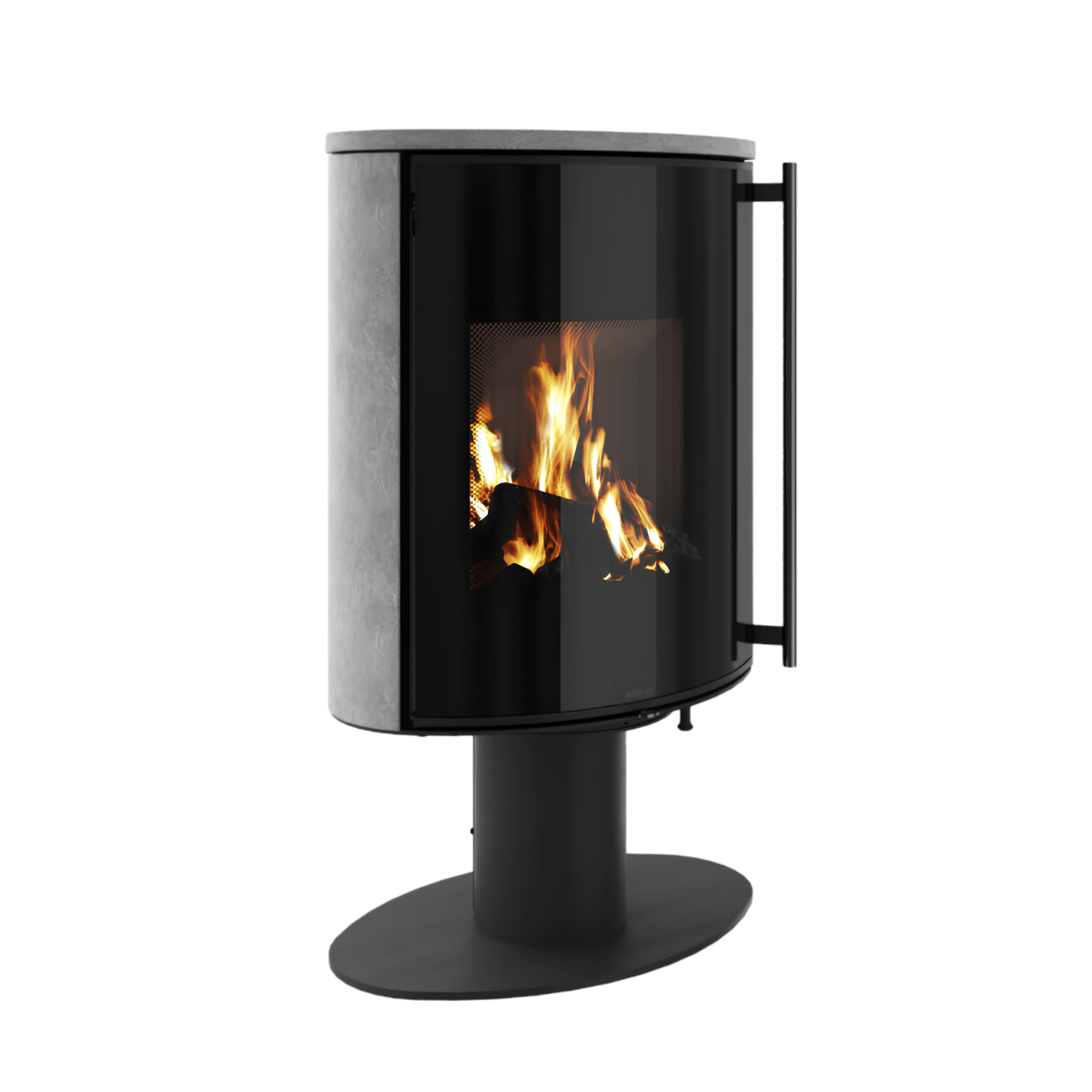 Poêle à bois Morvan Hemisph'R 6,3 kW Pierre ollaire - 526264
