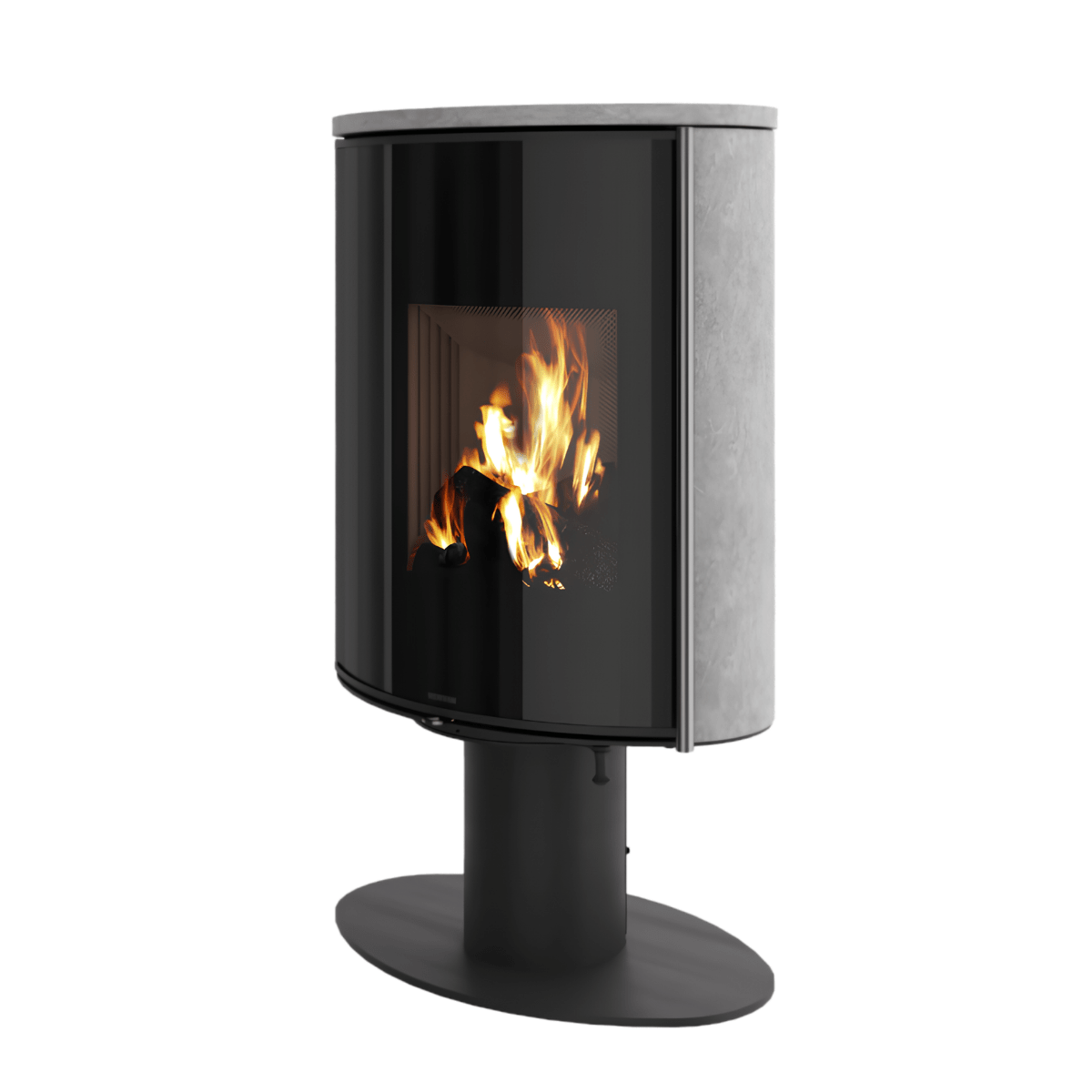 Poêle à bois Morvan Hemisph'R 6,3 kW Pierre ollaire - 526264