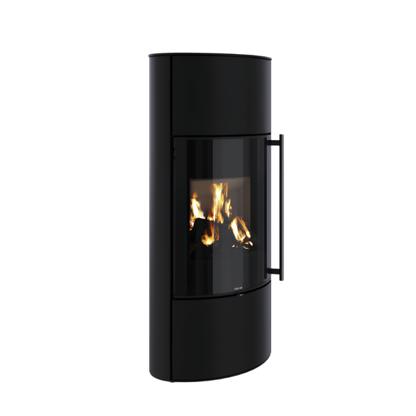 Poêle à bois Morvan Hemisph'R L 6,3 kW Acier noir - 526262