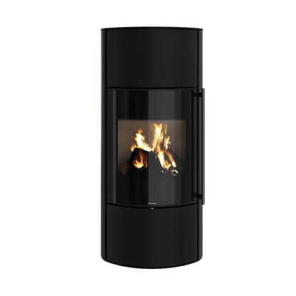 Poêle à bois Morvan Hemisph'R L 6,3 kW Acier noir - 526262