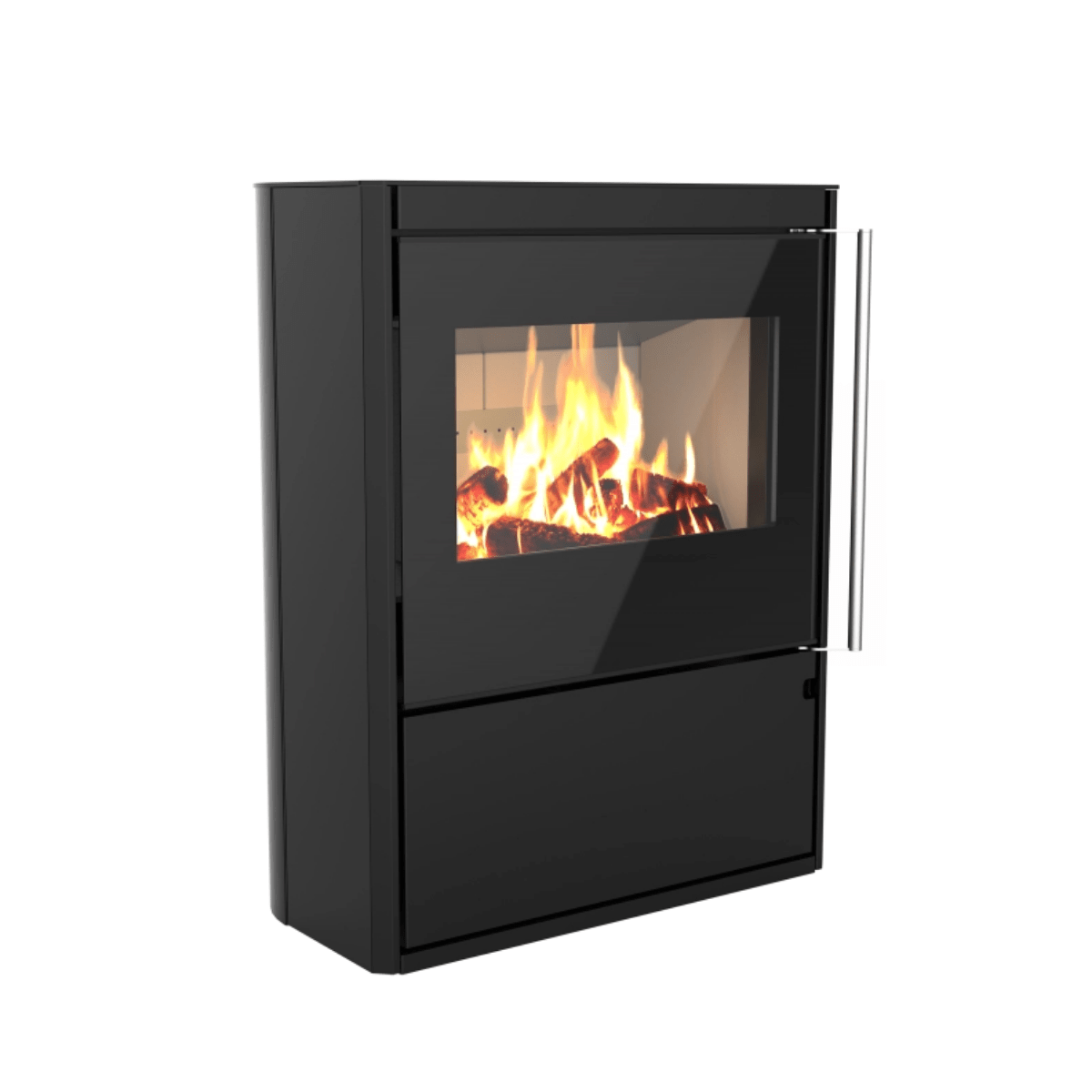 Poêle à bois Morvan Horizon 8,1 kW Acier noir - 526214