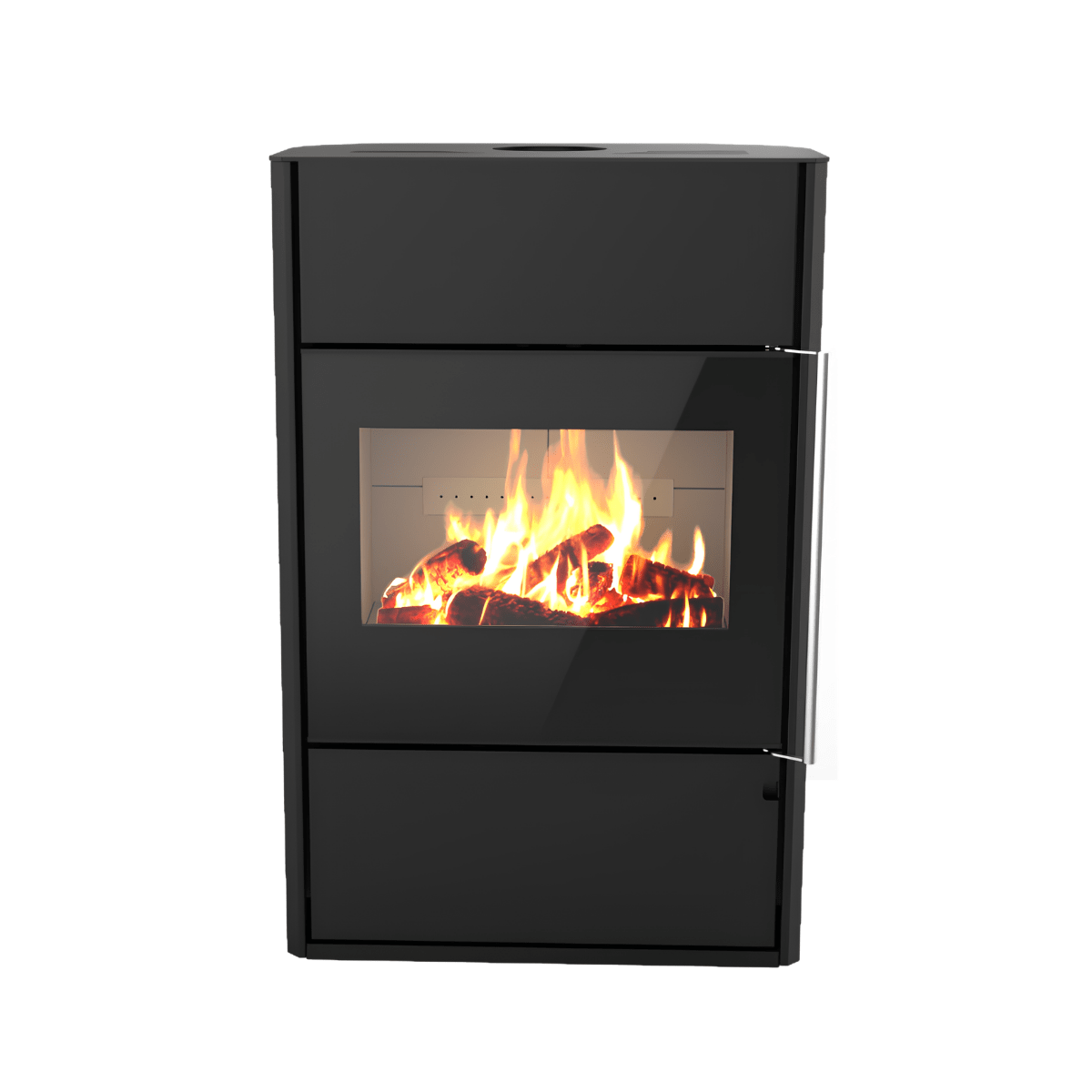Poêle à bois Morvan Horizon'L 8,1 kW Acier noir - 526216