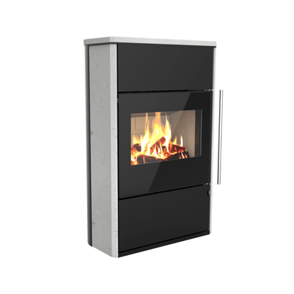 Poêle à bois Morvan Horizon'L 8,1 kW Pierre de taille - 526217