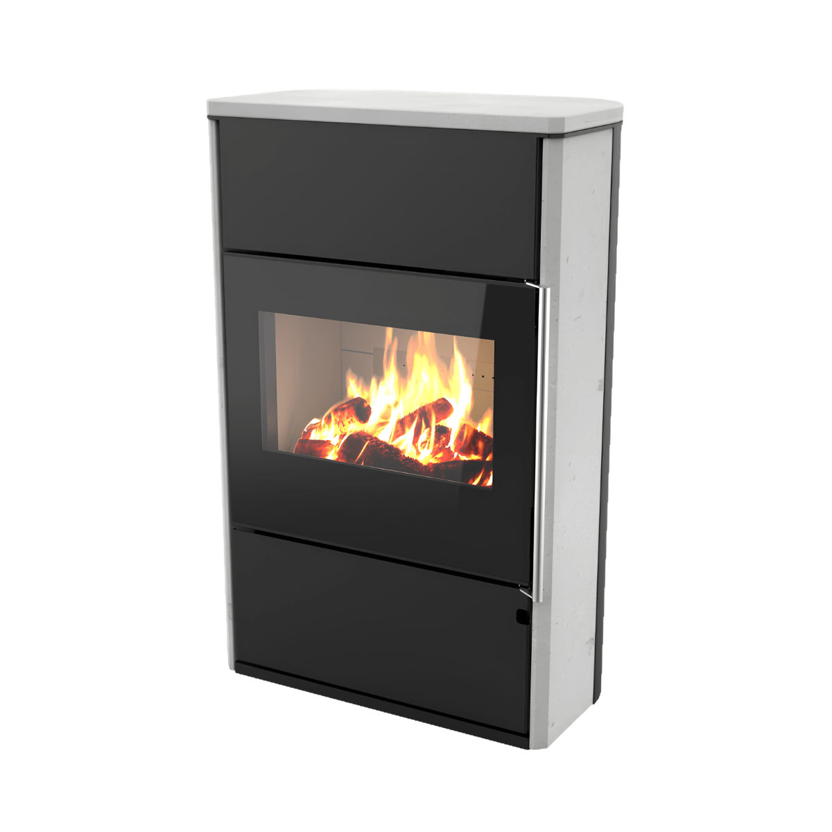 Poêle à bois Morvan Horizon'L 8,1 kW Pierre de taille - 526217