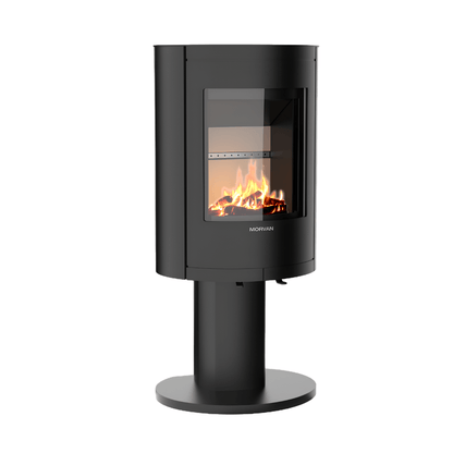 Poêle à bois Morvan Stel'R 4,5 kW Acier noir - 526202