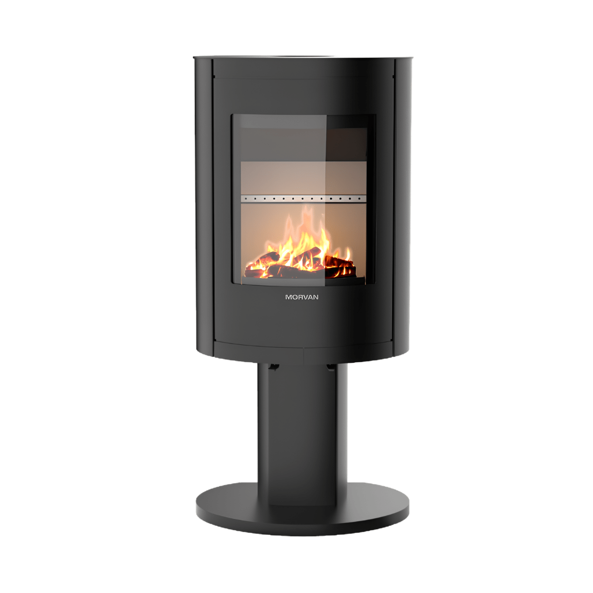 Poêle à bois Morvan Stel'R 4,5 kW Acier noir - 526202