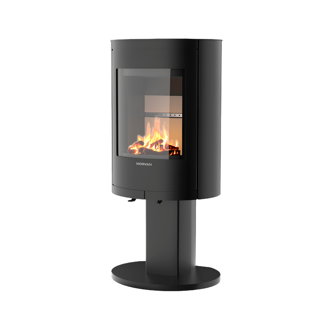 Poêle à bois Morvan Stel'R 4,5 kW Acier noir - 526202