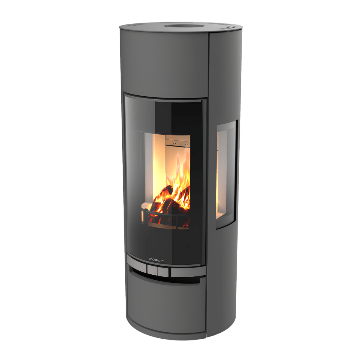 Poêle à bois Morvan Vision'R 6 kW Gris loft - 526227