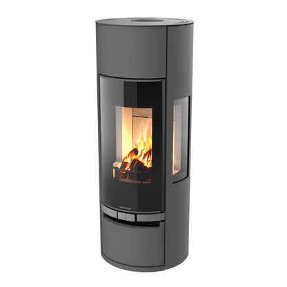 Poêle à bois Morvan Vision'R 6 kW Gris loft - 526227