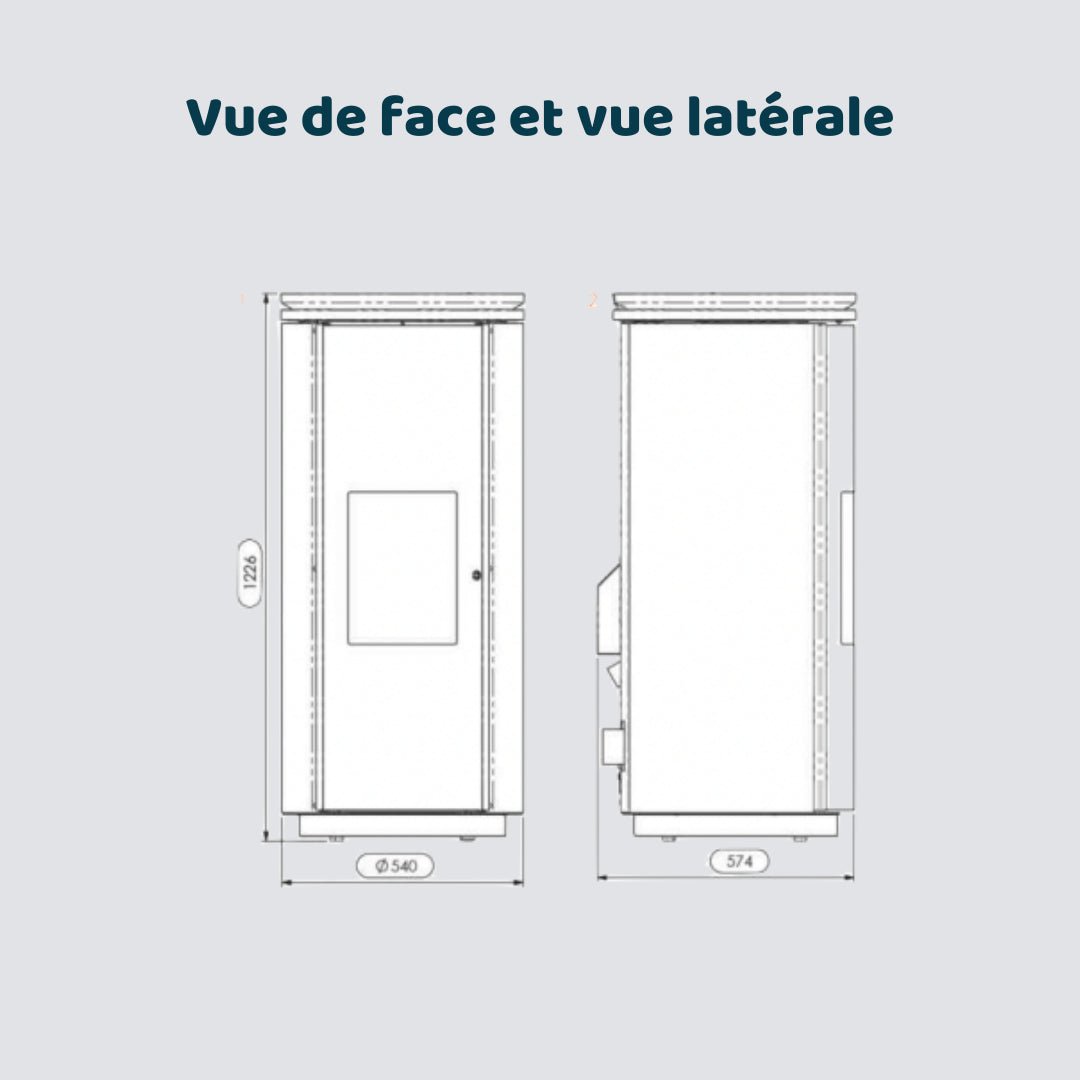 Poêle à granulés CALLISTO - Poêles et insert à granulés #LA12190A