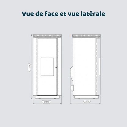Poêle à granulés CALLISTO - Poêles et insert à granulés #LA12190A