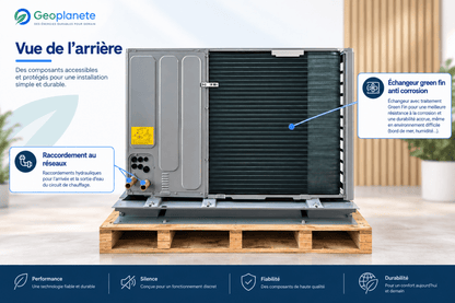 Pompe à chaleur air-eau Airwell WELLEA M HT R290 - 12 kW Triphasé - 7MB140027