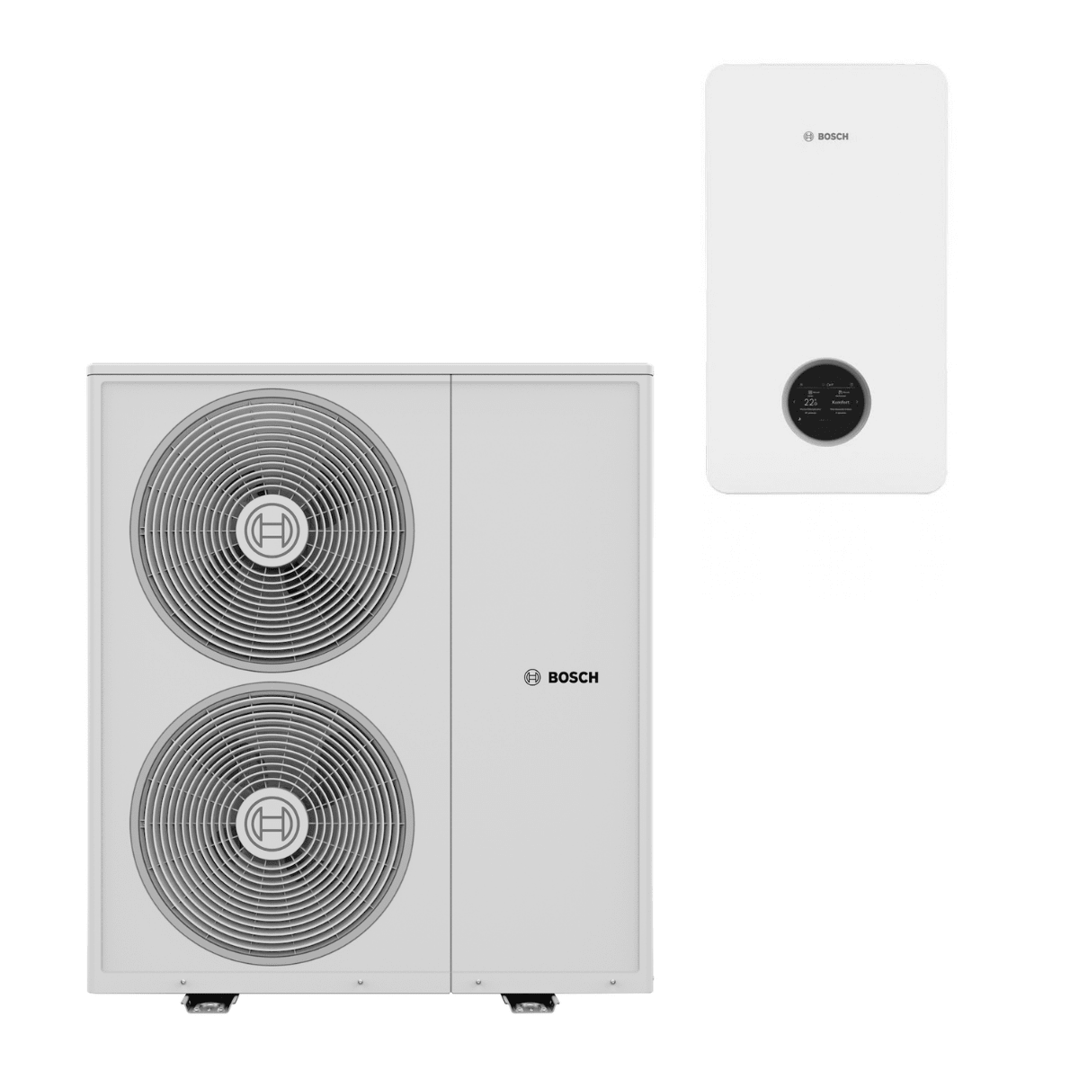 Pompe à chaleur air-eau Bosch Compress 3800i AW 13 kW Triphasé avec module intérieur mural - 8 755 000 545 + 8 738 218 571