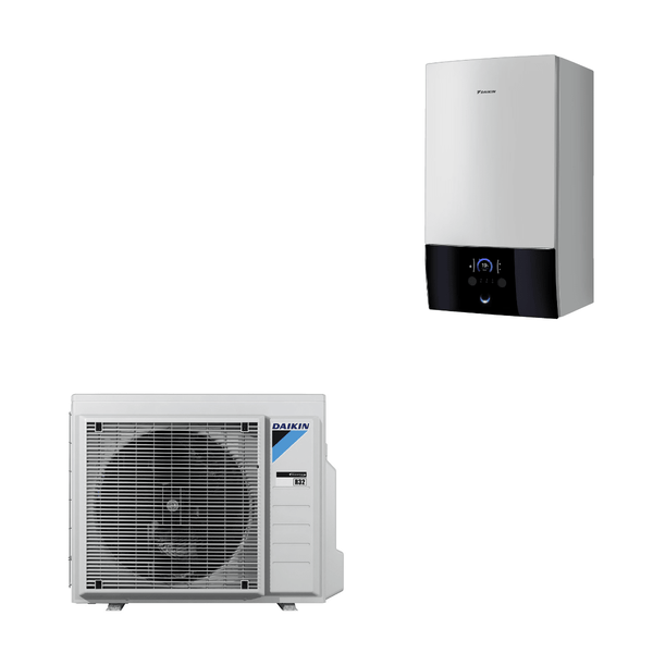 Pompe à chaleur air-eau Daikin Altherma 3 R W Taille 8 Monophasé - Version murale chaud seul - ERGA08EVH7 + EHBH08E6V