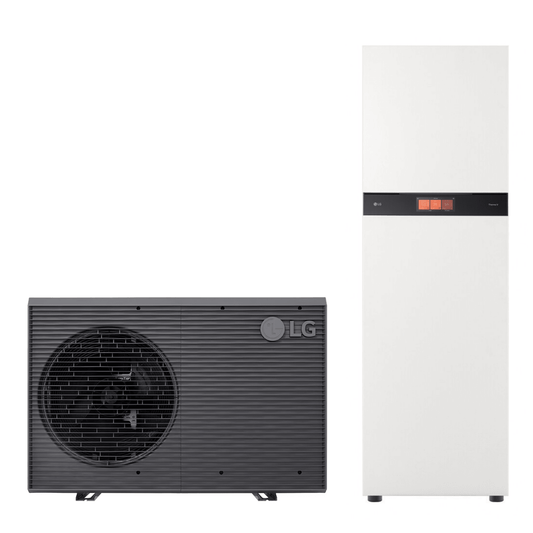 Pompe à chaleur air-eau LG Therma V 5 kW - Hydrosplit Duo ECS R290 - 2 circuits - Monophasé - HM051HFD.UA41 + HN20XAHB.NK1