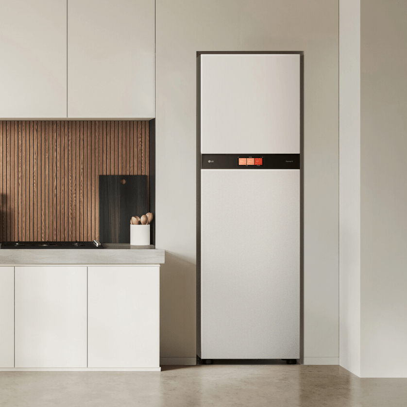Pompe à chaleur air-eau LG Therma V 5 kW - Hydrosplit Duo ECS R290 - 2 circuits - Monophasé - HM051HFD.UA41 + HN20XAHB.NK1