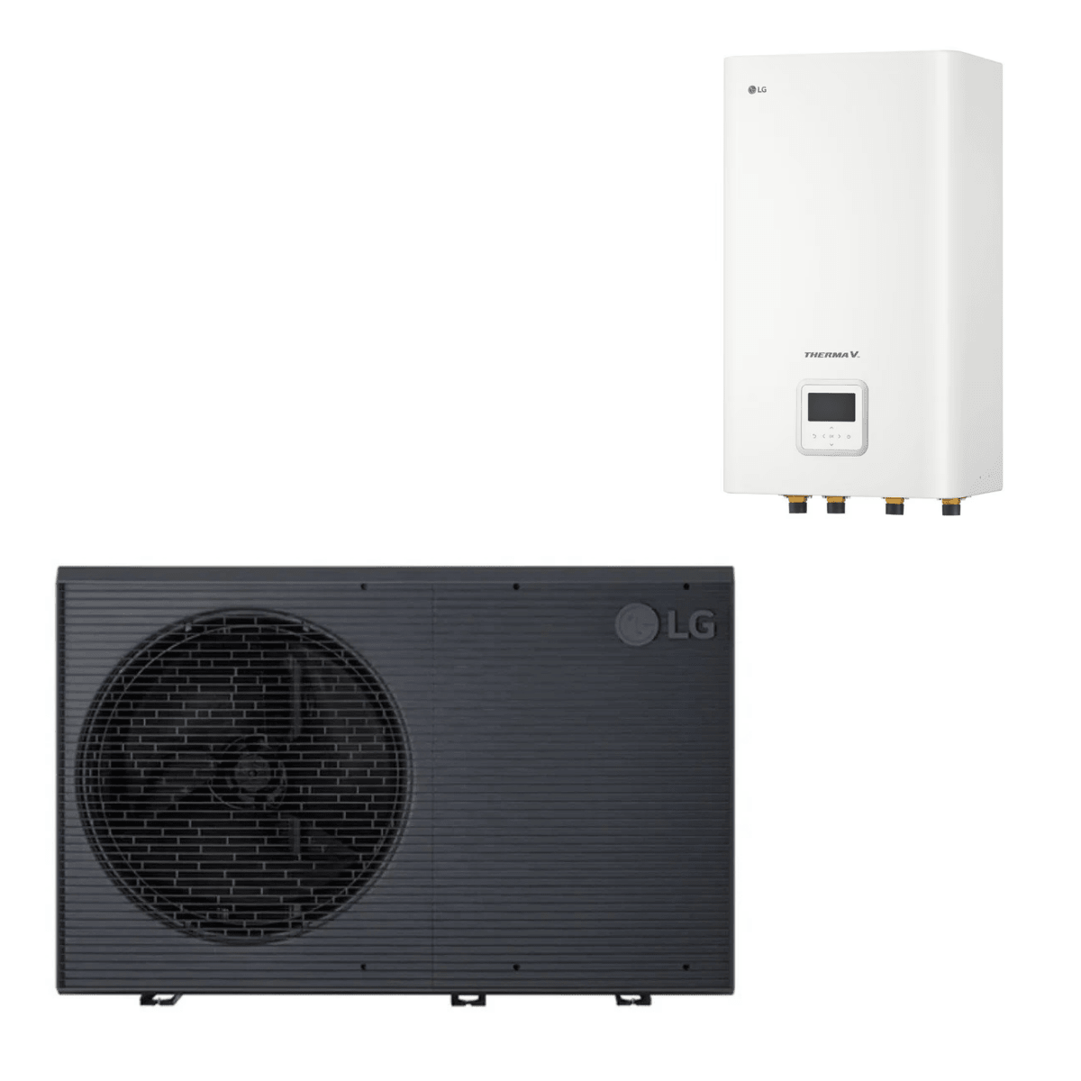 Pompe à chaleur air-eau LG Therma V 9 kW - Hydrosplit R290 - Chauffage seul - Monophasé - HM091HFD.UA41 + HN16XAHC.NK1