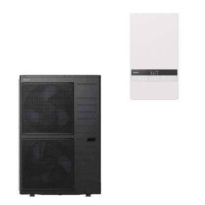 Pompe à chaleur air-eau Panasonic Aquarea T-CAP Bi-bloc R32 - 16 kW Triphasé Série K - WH-UXZ16KE8 + WH-SXC16K9E8
