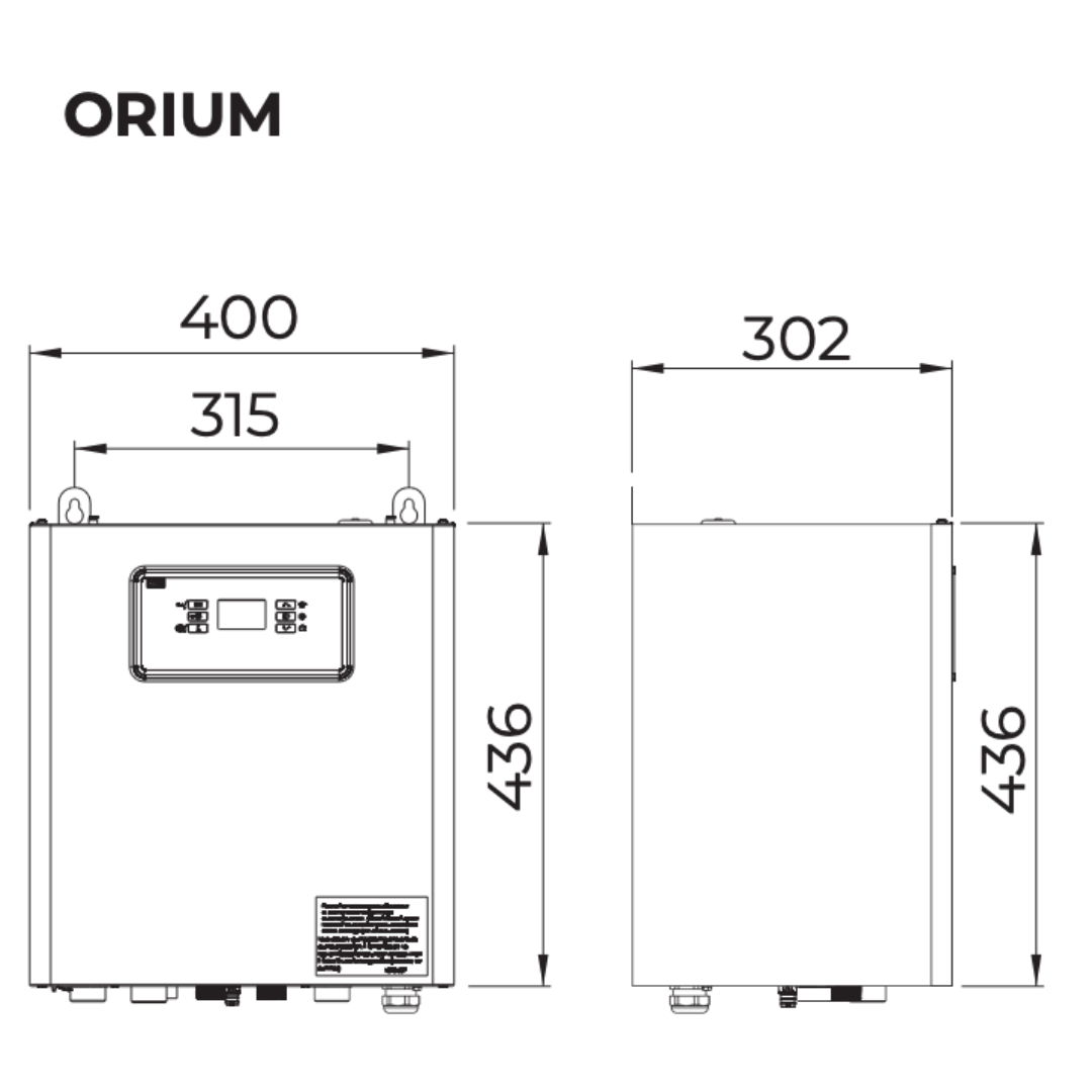 Pompe à chaleur HTI70 Orium 8 kW Triphasé - 155059