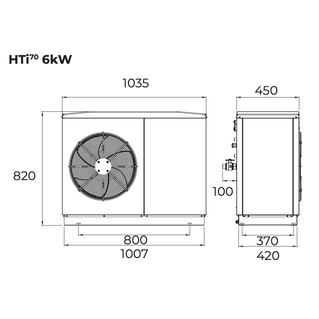 Pompe à chaleur HTi70 Orium S 6 kW Monophasé - 155309