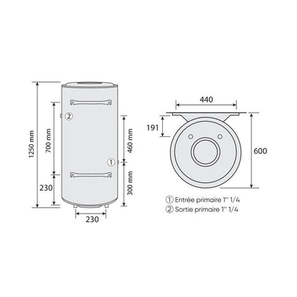 Préparateur d'ECS Duotherm équipé 200 Litres