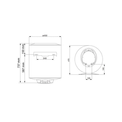 Chauffe-eau électrique Pro 1 Eco 75 Litres