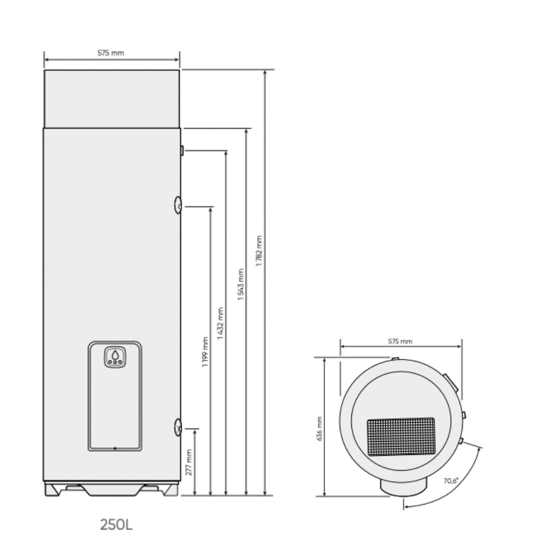 ÉGÉO 200L - Chauffe - eau thermodynamique connecté sur socle - Chauffe - eau thermodynamique #232516