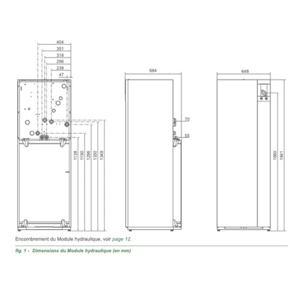 Ixtra M DUO 9kW Monophasé - Pompe à chaleur monobloc - Atlantic #526278