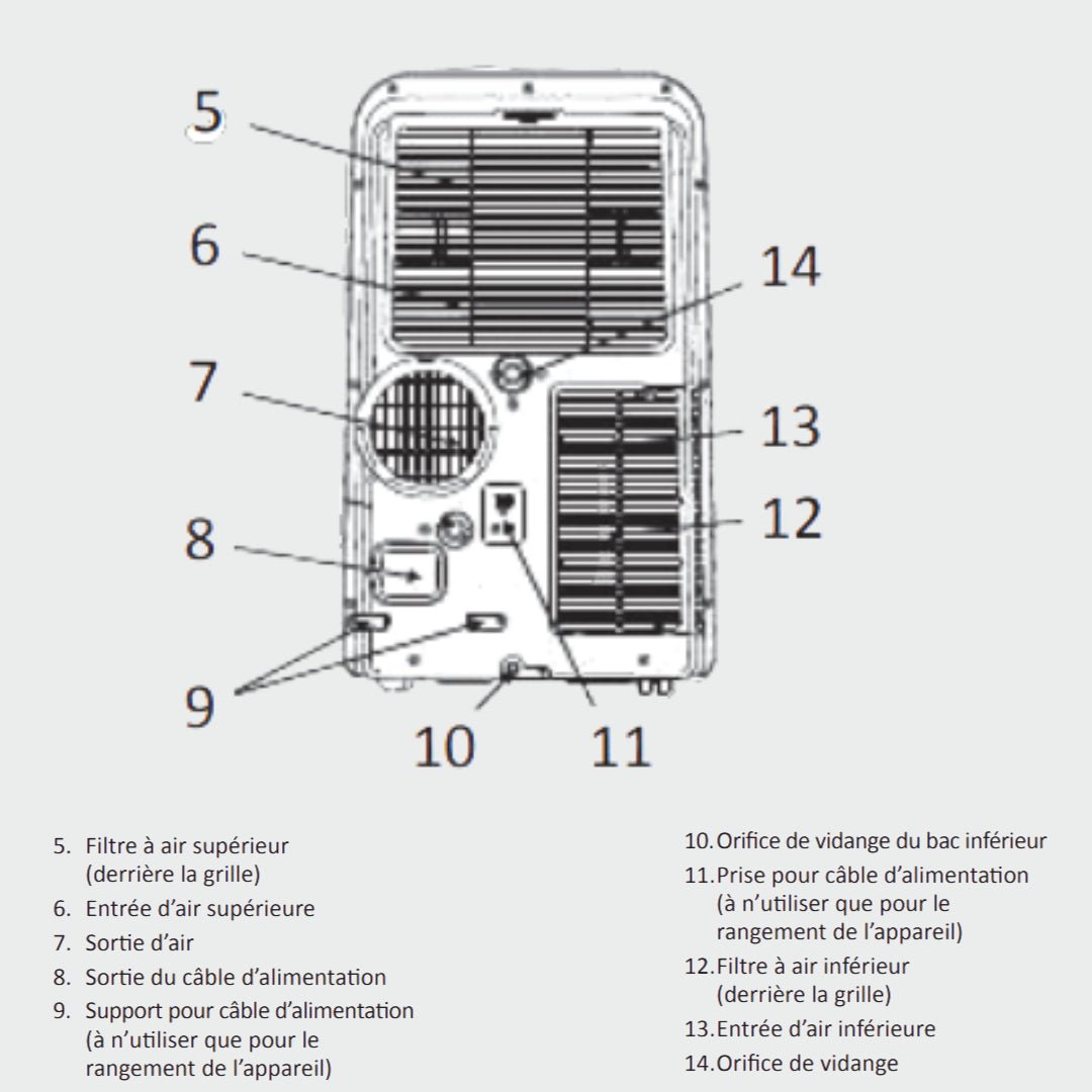 Maui - Climatiseur mobile froid seul 2,93 kW MFH - Climatiseur mobile #7MB021060