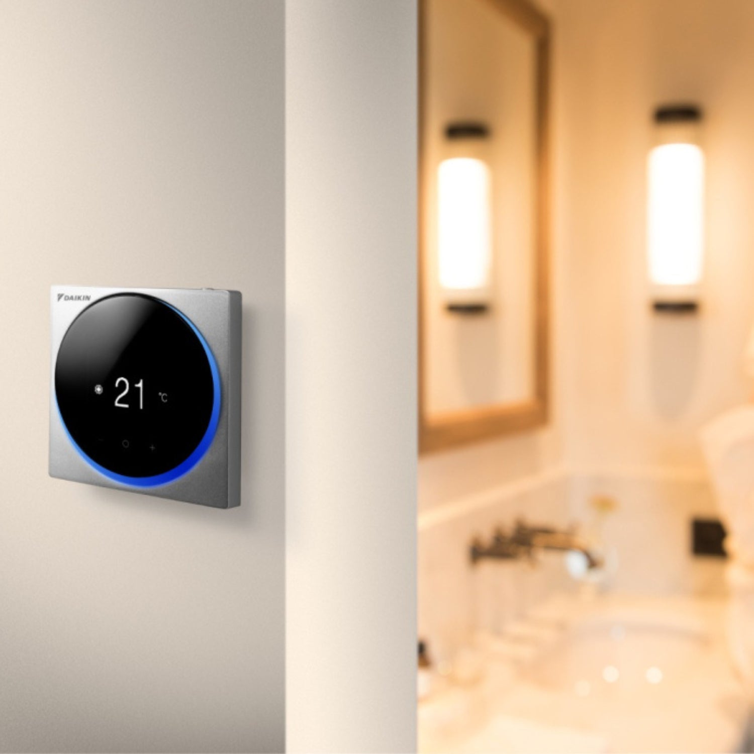 Thermostat Altherma 3 Madoka chauffage gris compatible pompe à chaleur air - eau - Daikin #BRC1HHDS