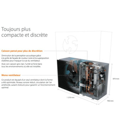 Altherma 3 M - Taille 16 - Chaud seul - Triphasé avec résistance 3 kW - Chaud seul #EDLA16D3W17