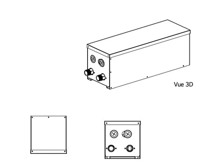 Résistance électrique d'appoint (pour modèle Therma V Monobloc) de 5 à 9kW - Résistance électrique #HA031M.E1