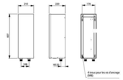 Résistance électrique d'appoint (pour modèle Therma V Monobloc) de 5 à 9kW - Résistance électrique #HA031M.E1