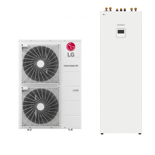THERMA V 12 kW Hydrosplit Duo ECS R32 - LG #HN1616Y.NB1 + HU121MRB.U30