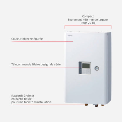 Estia murale 14kW Monophasé - Pompe à chaleur air - eau - Bi - bloc #HWT - 1401HW - E / HWT - 1401XWHM6W - E