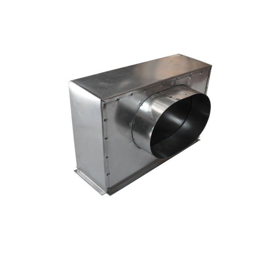 Plénum en acier isolé extra - plat pour grille de soufflage 300x100 mm - #PLSACI300X100